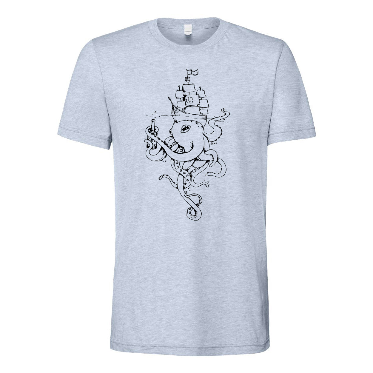 8% Salty Tee - Heather Blue