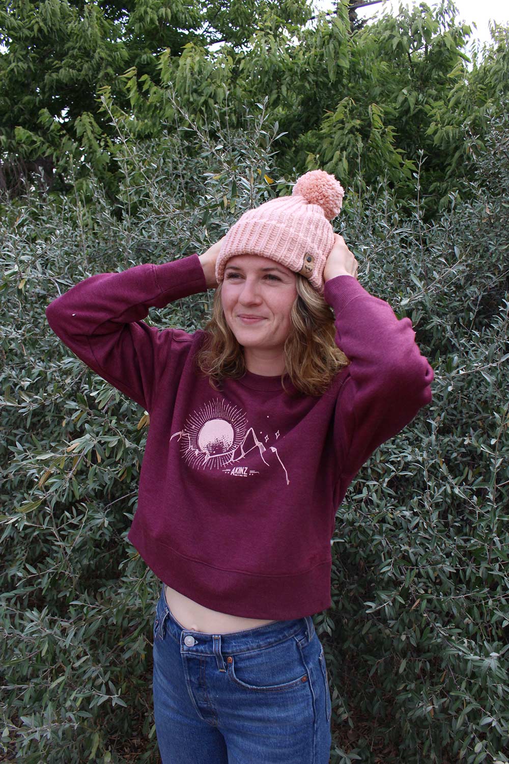 Apex Heart Pom Beanie