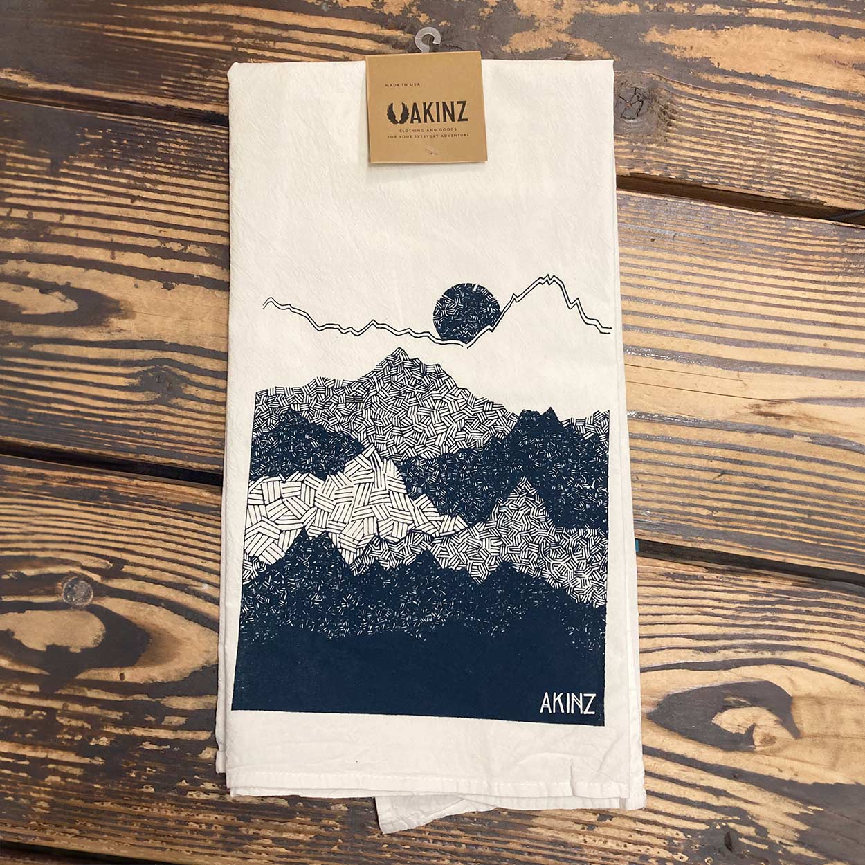 Ascend Mountains Tea Towel