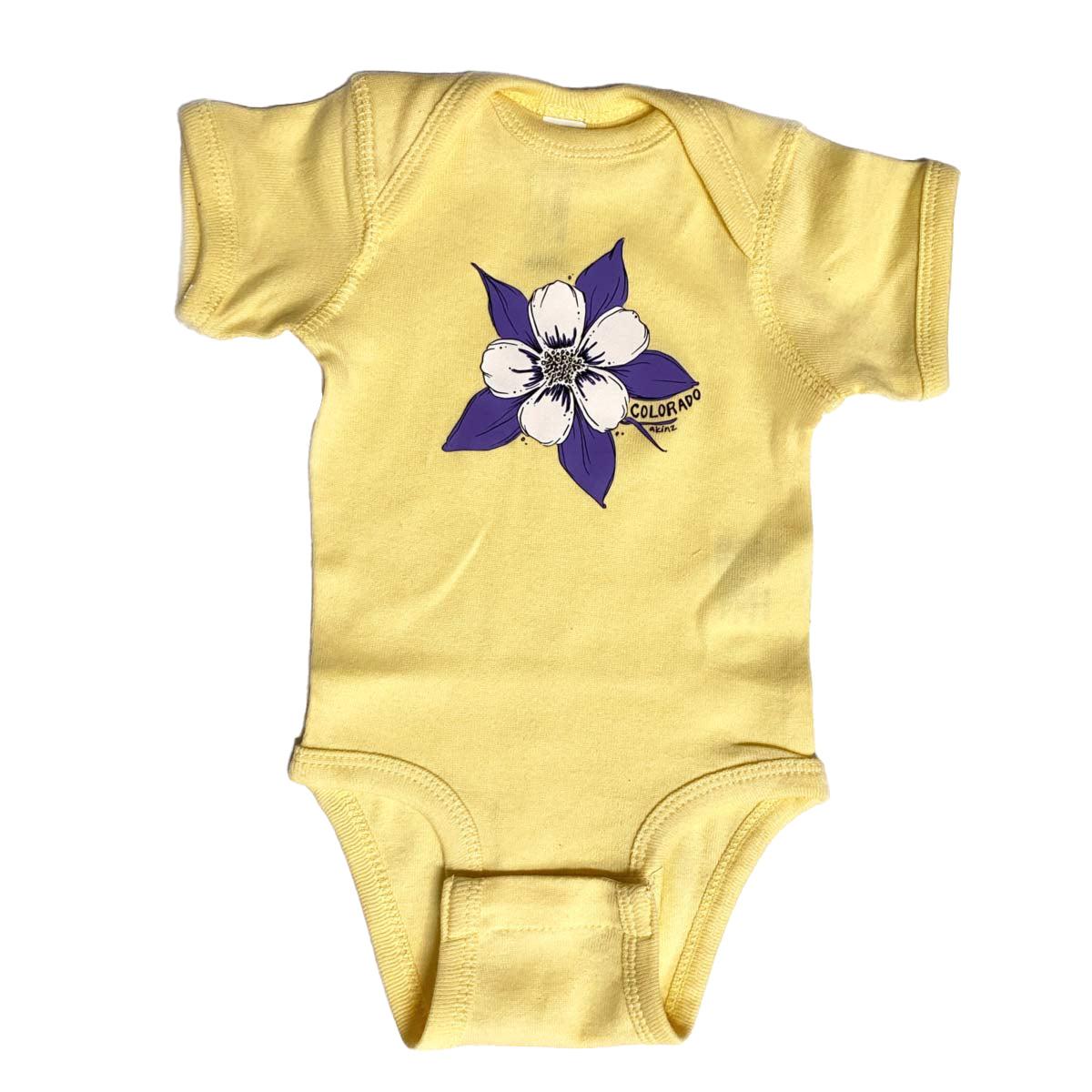 Colorado Columbine Onesie - Yellow