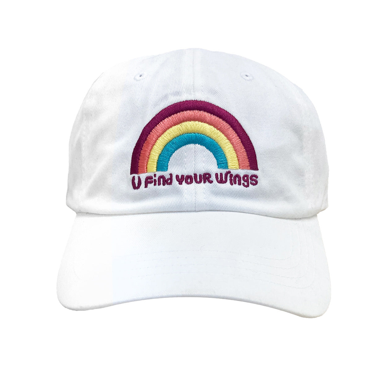 Find Your Wings Rainbow Hat
