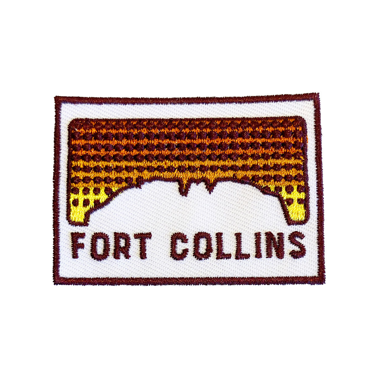 Fort Collins Sunset Iron-On Patch