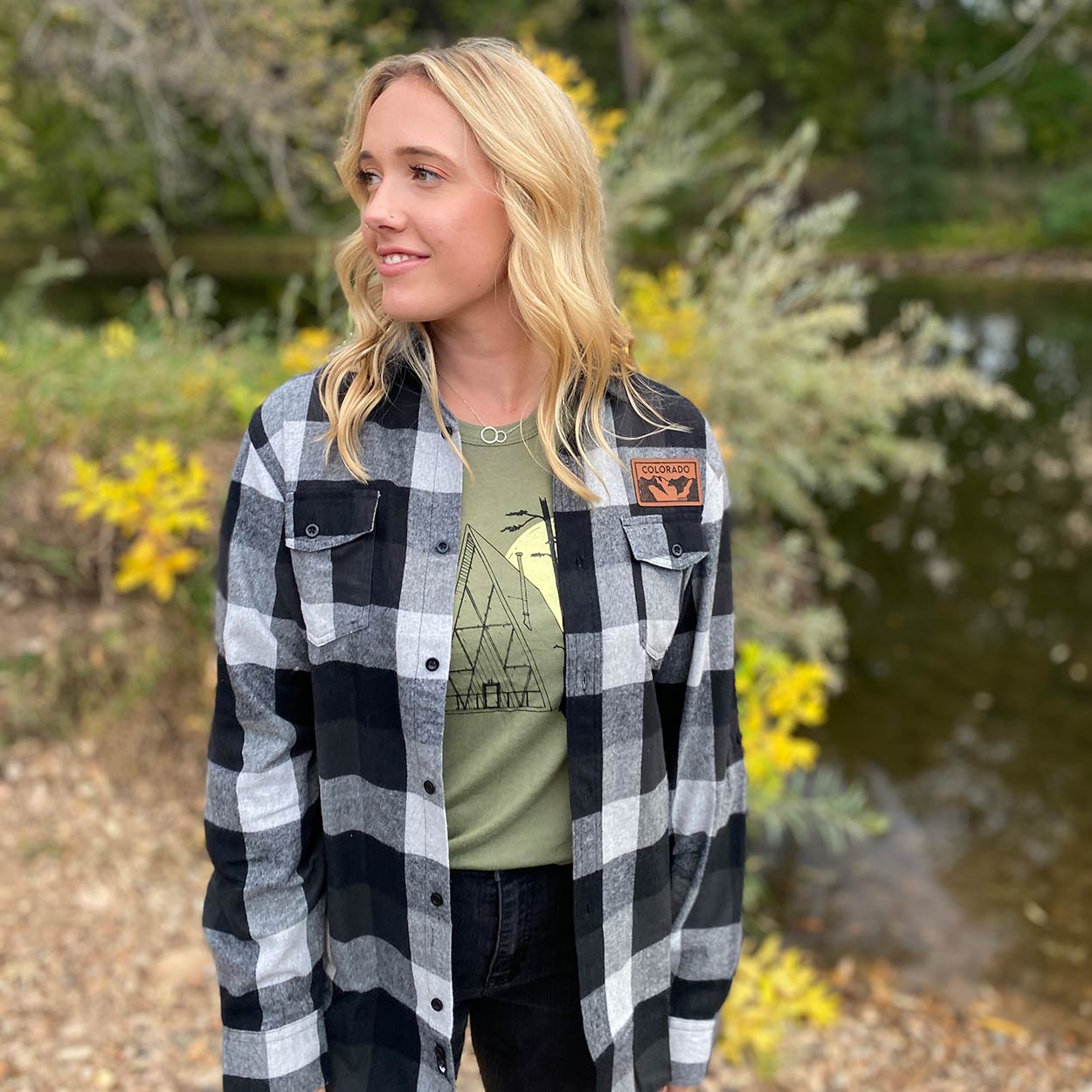 Colorado Patch Flannel - Gray