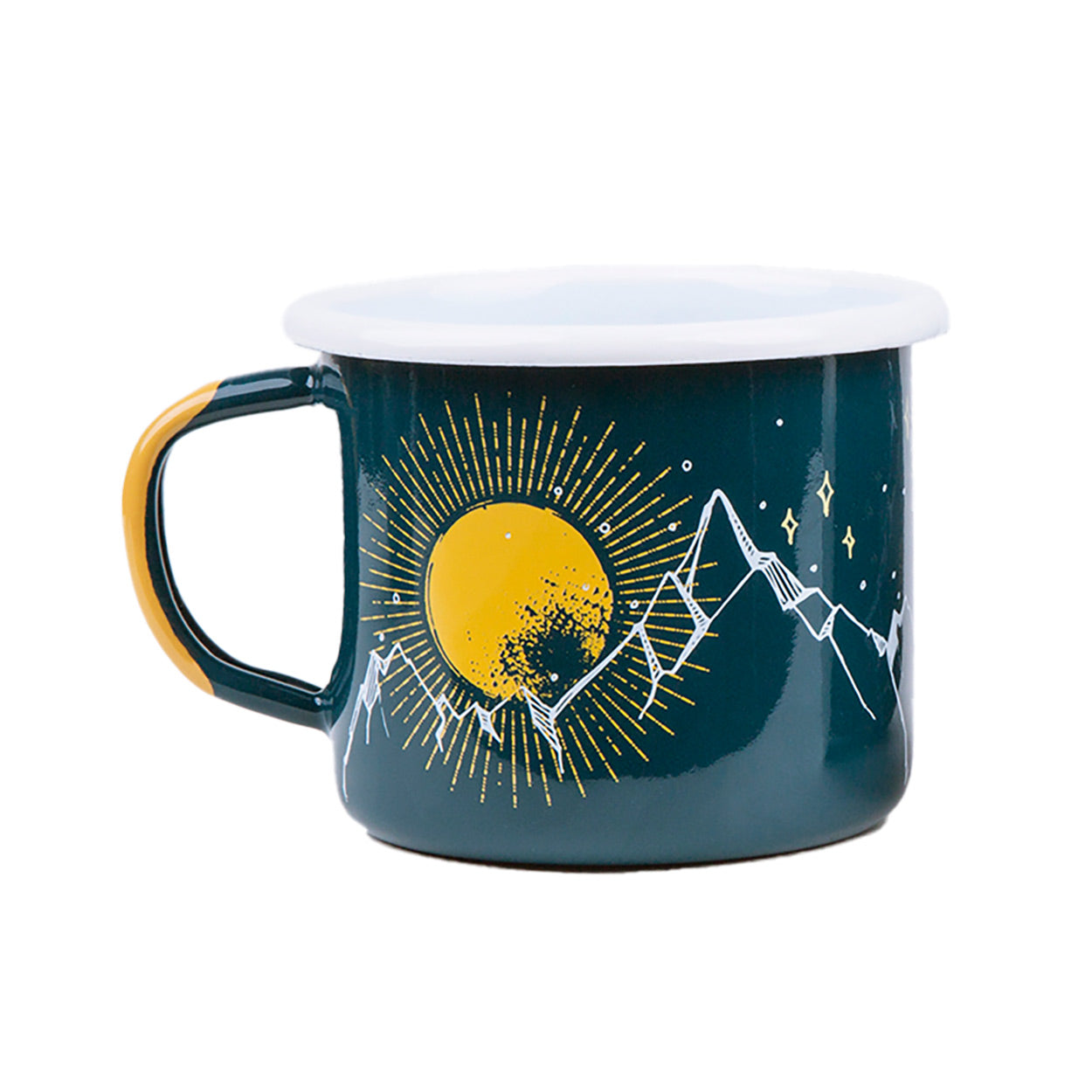 Mountain Views Enamel Camp Mug