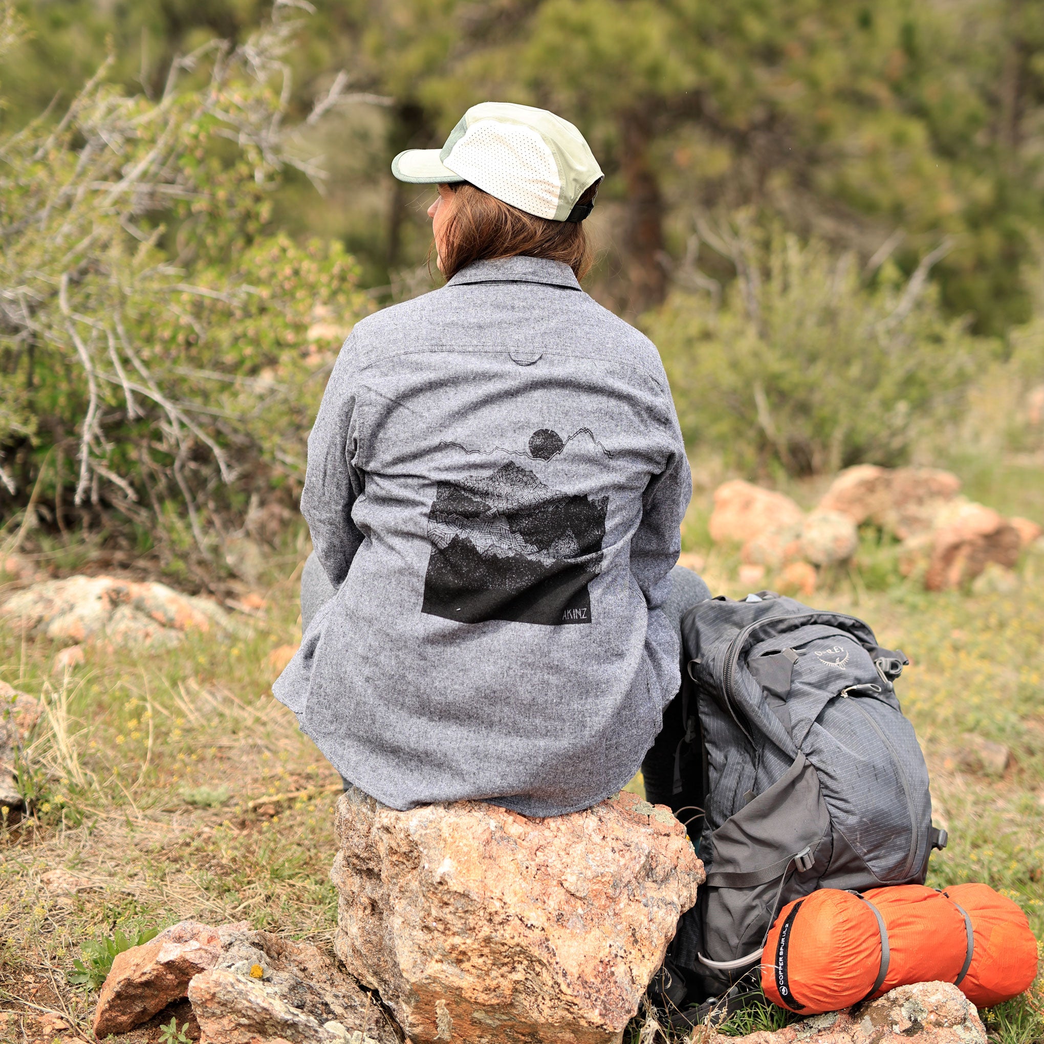 Ascend Mountains Flannel
