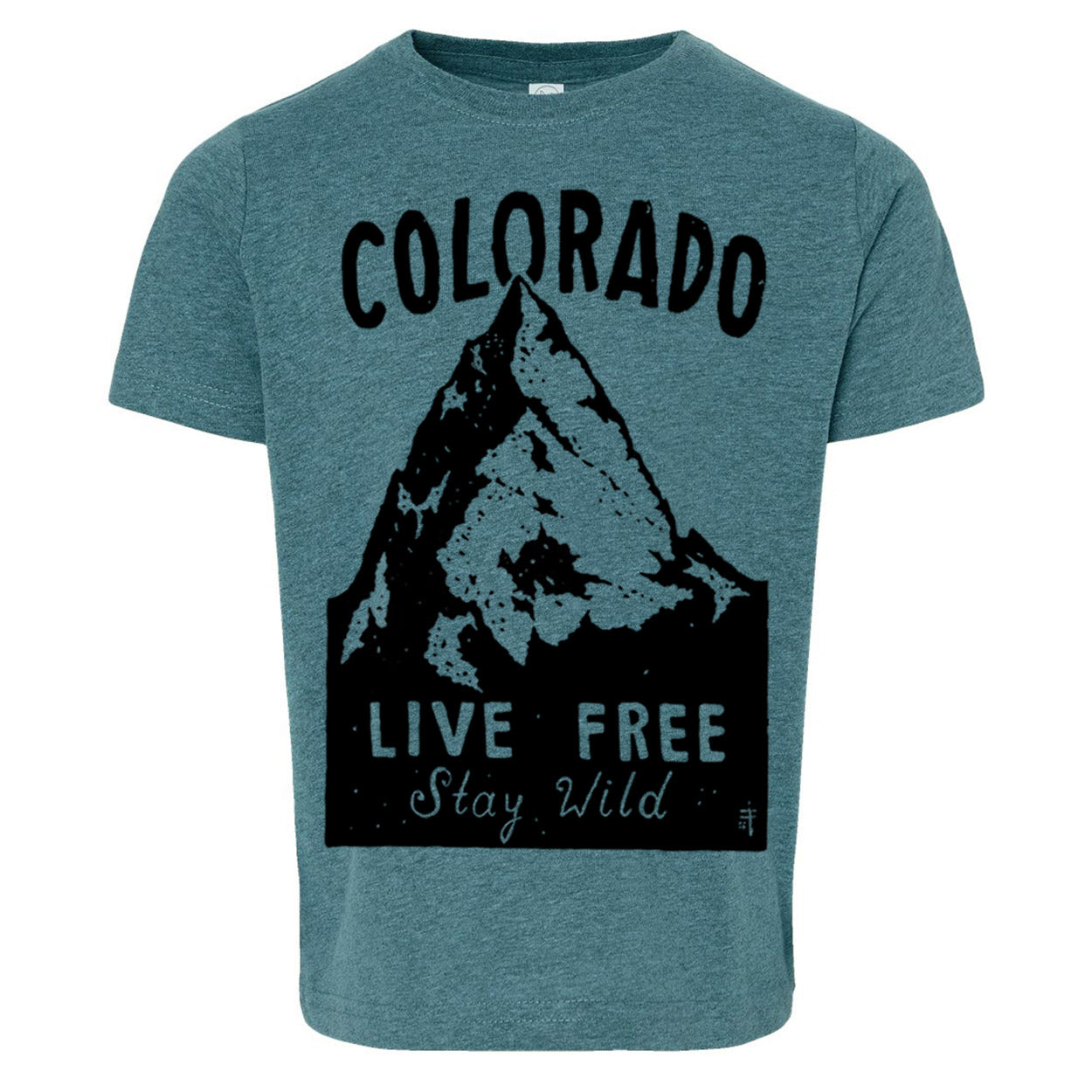 Colorado Live Free Stay Wild Youth Tee