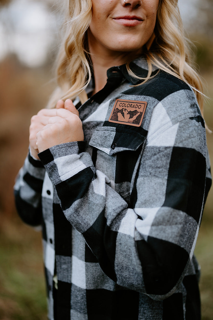 Colorado Patch Flannel - Gray