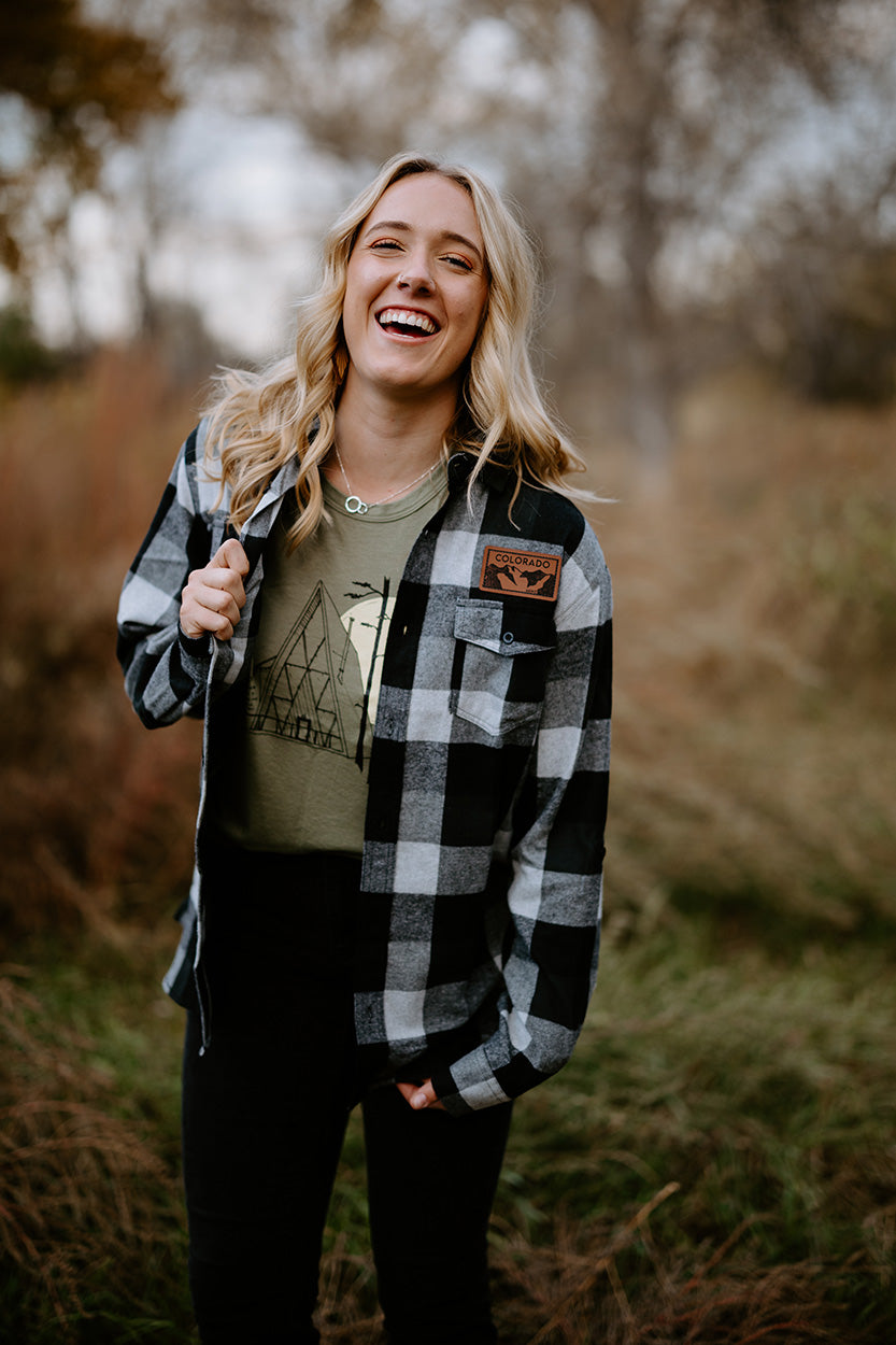 Colorado Patch Flannel - Gray