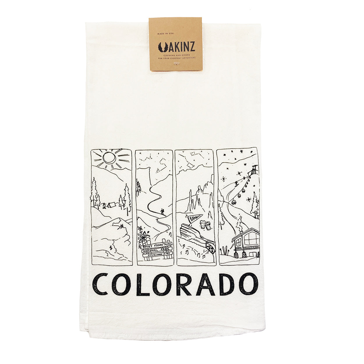 Colorado Seasons Tea Towel