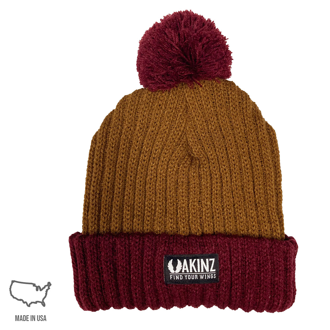 Find Your Wings Pom Beanie