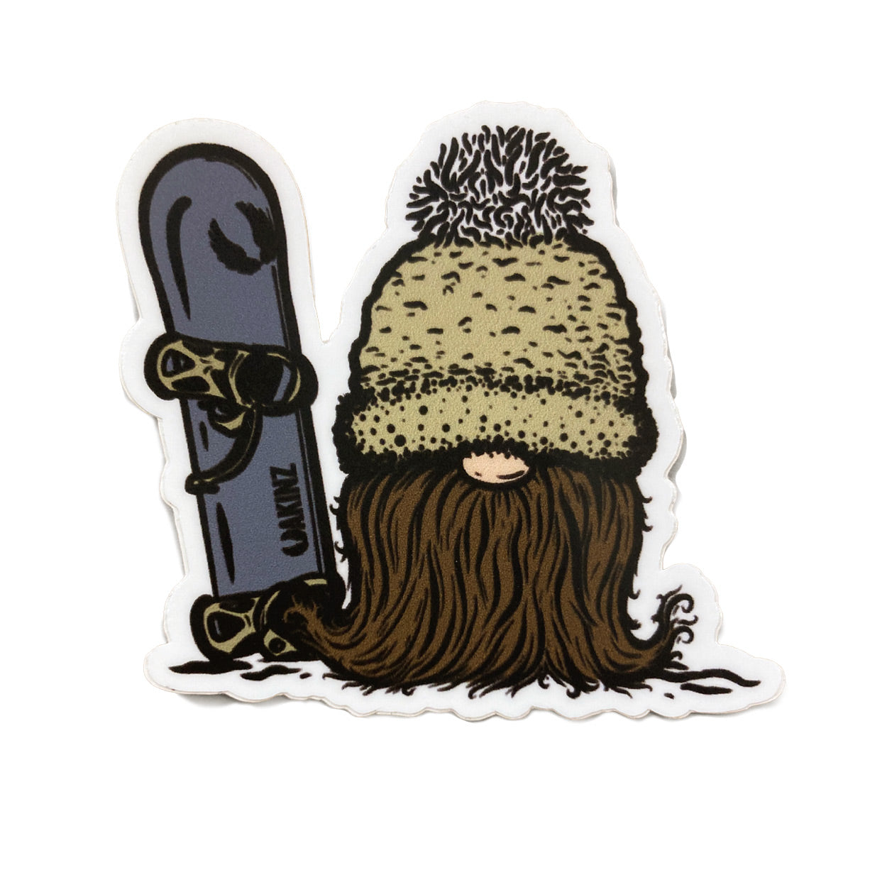 Go Big or Go Gnome - Snowboard Sticker