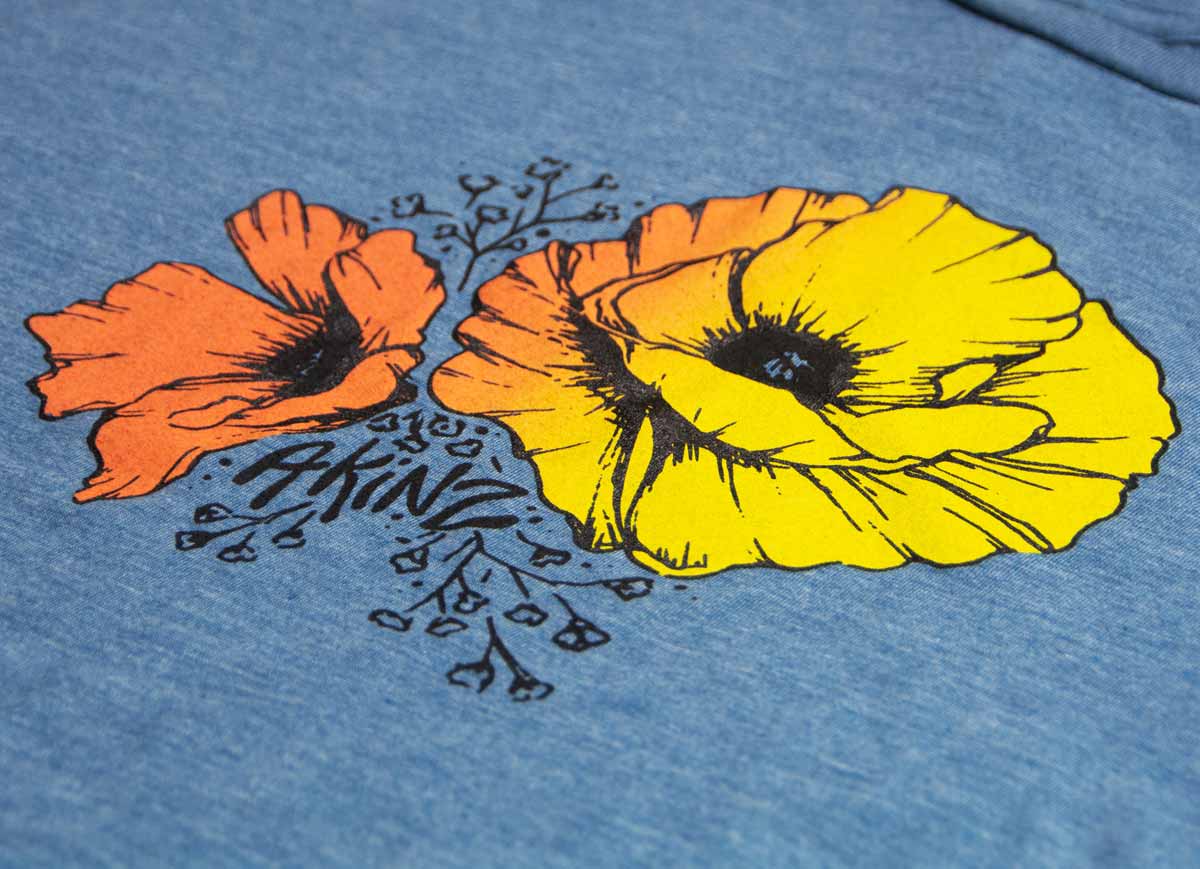 Golden Poppy Rolled Sleeve