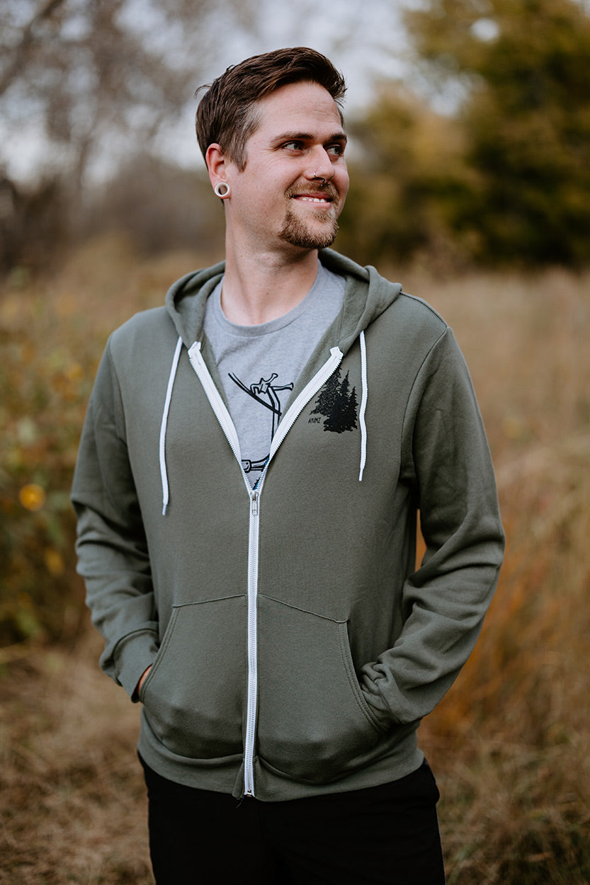 Into the Evergreen Zip Up Hoodie