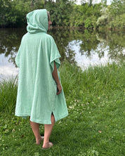 Shoreline Hooded Poncho - Mint Green