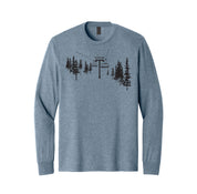 Need a Lift? Heather Blue Long Sleeve Tee