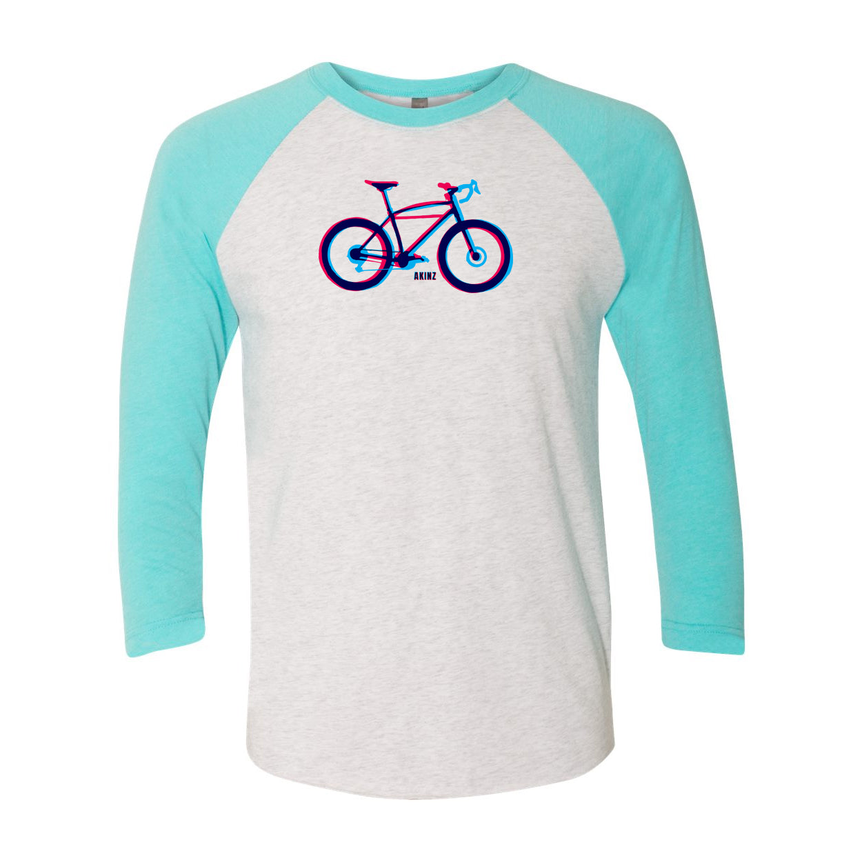 Opposites Attract Bike Baseball Tee