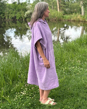 Shoreline Hooded Poncho Daisy Purple