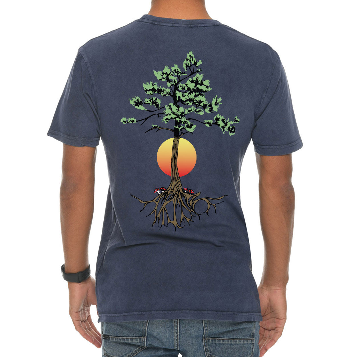 Roots Tree Tee - Vintage Navy – Akinz