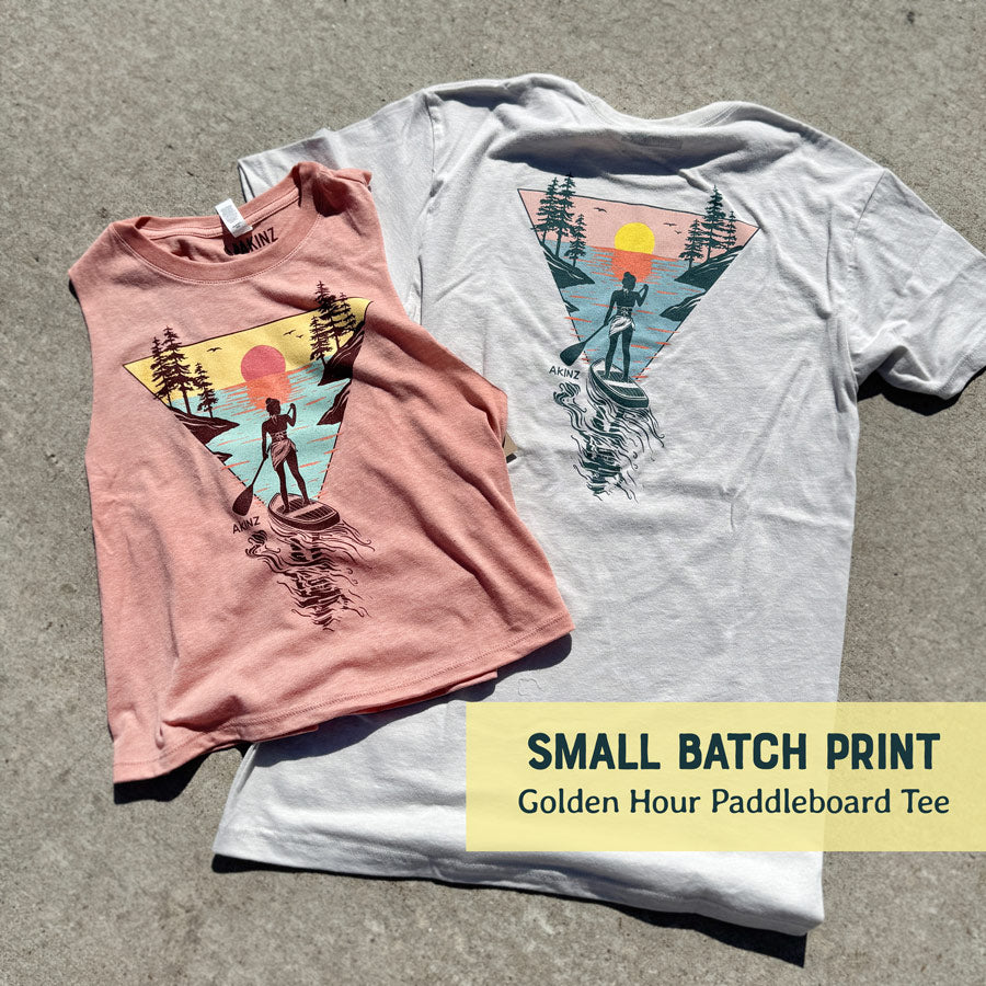 Golden Hour Paddle Board Unisex Tee