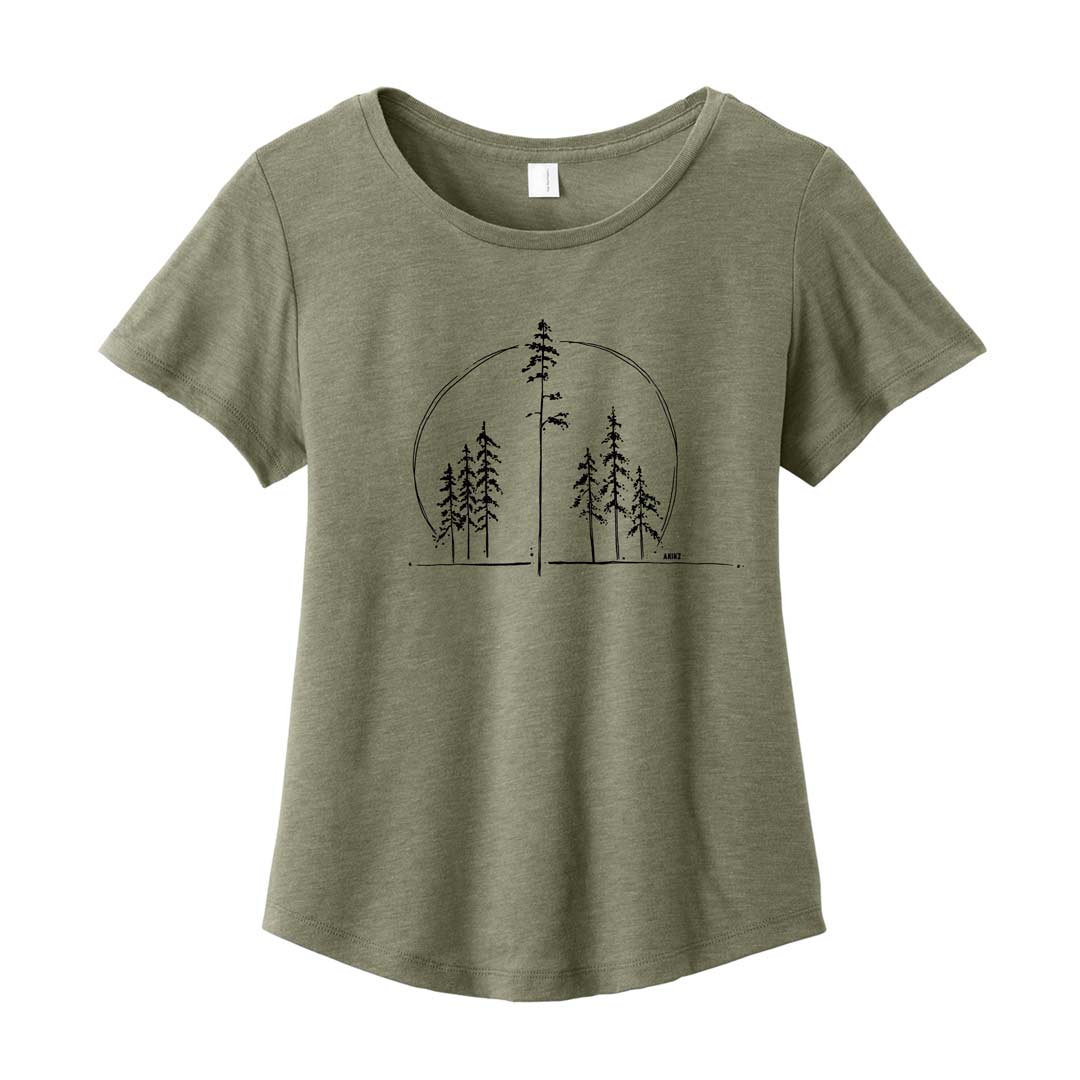 Speak for the Trees Womens Tee - Green
