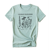 Colorado Wildflowers Tee - Dusty Blue