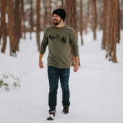 Need a Lift? Military Green Long Sleeve Tee