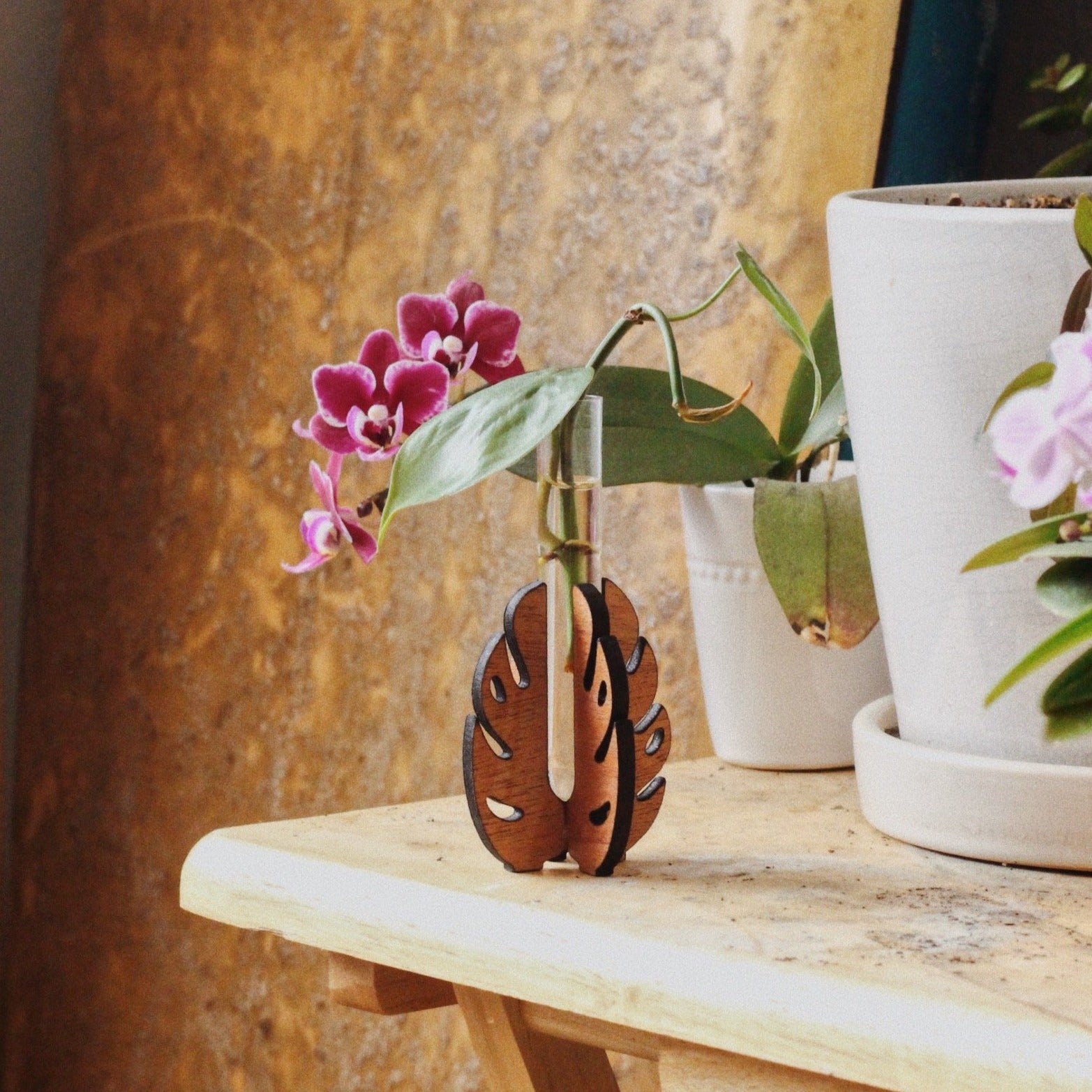 Wooden Propagation Vase
