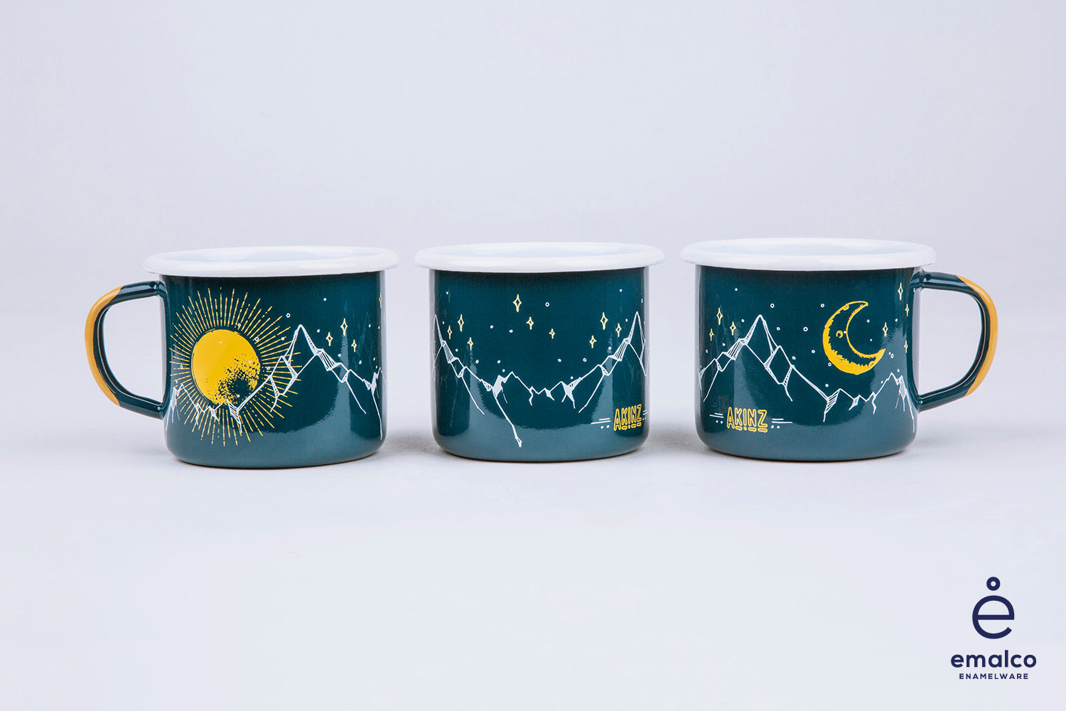 Mountain Views Enamel Camp Mug