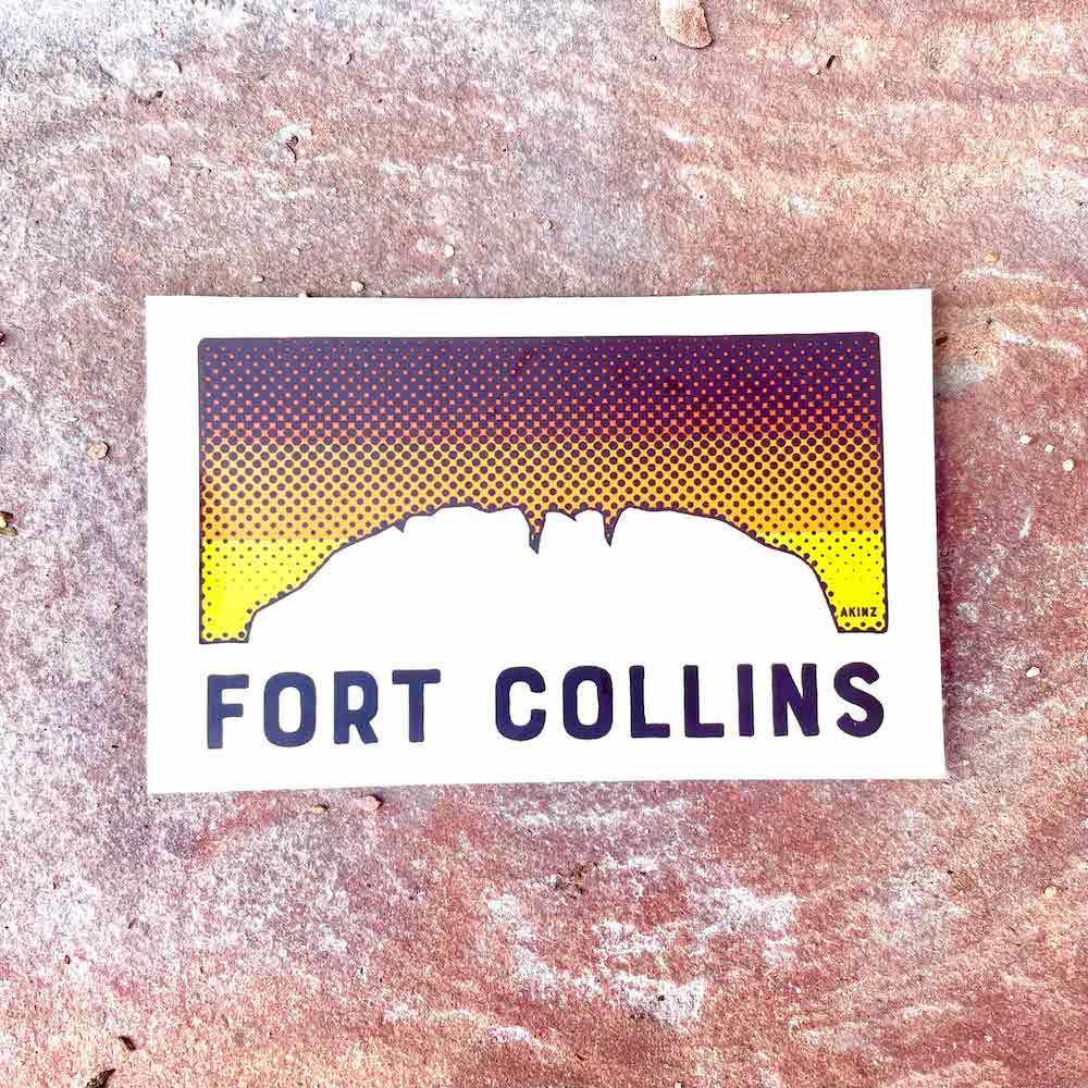 Fort Collins Sunset Sticker