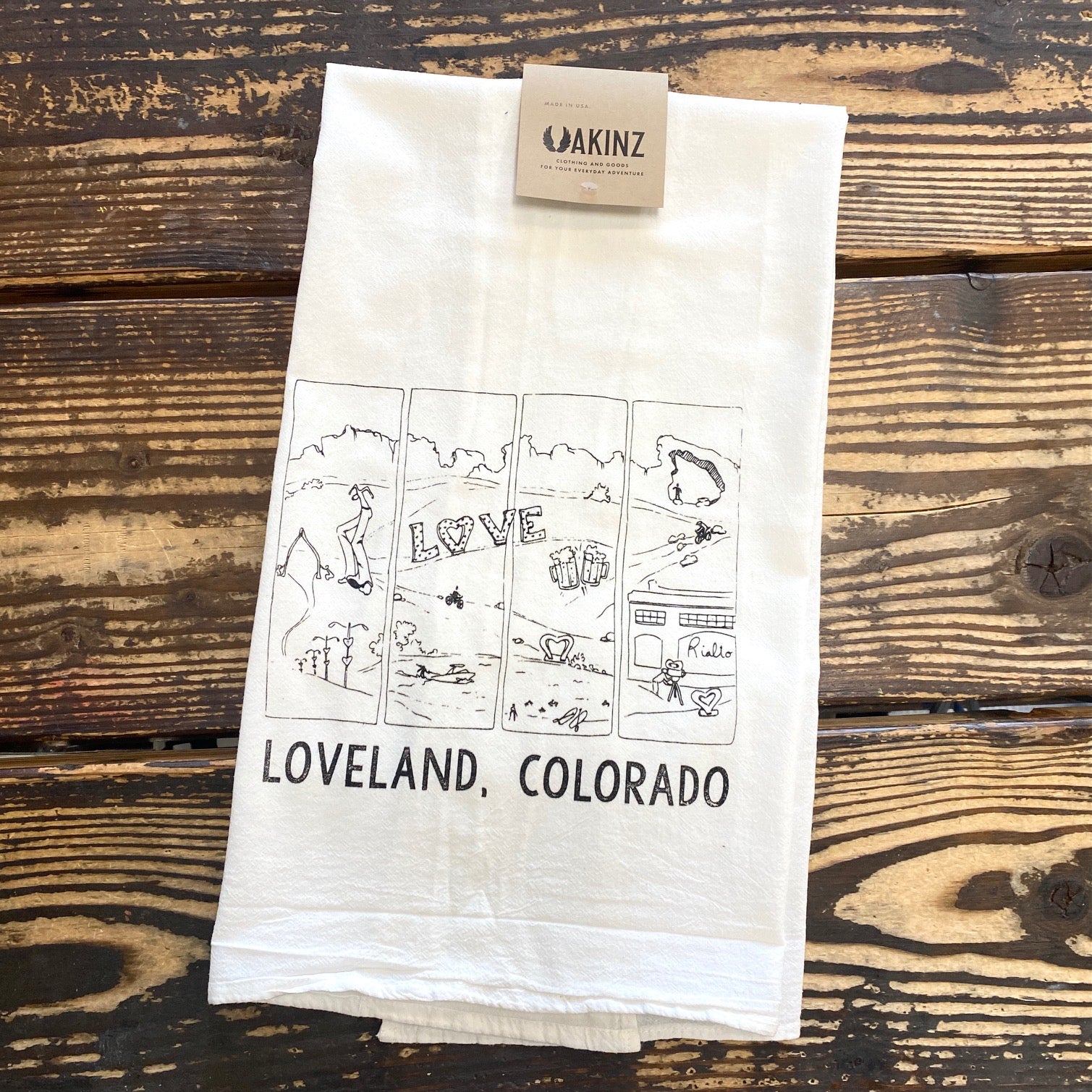 Northern Colorado Cities Tea Towels