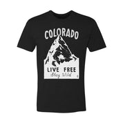 black colorado live free stay wild shirt