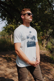 light blue ascend mountain Colorado tee