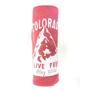 Colorado Live Free Stay Wild Blanket