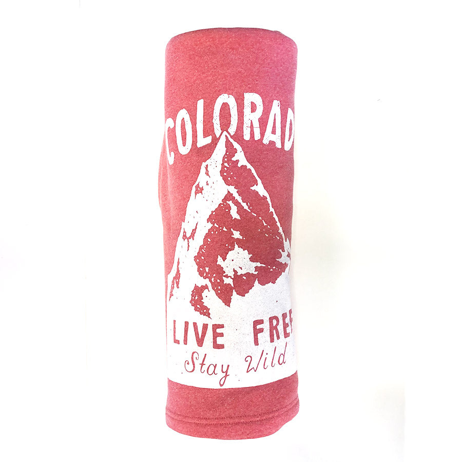 Colorado Live Free Stay Wild Blanket