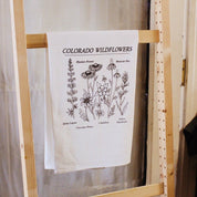 colorado wildflowers tea towel