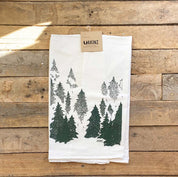 Into the Evergreen Tea Towel