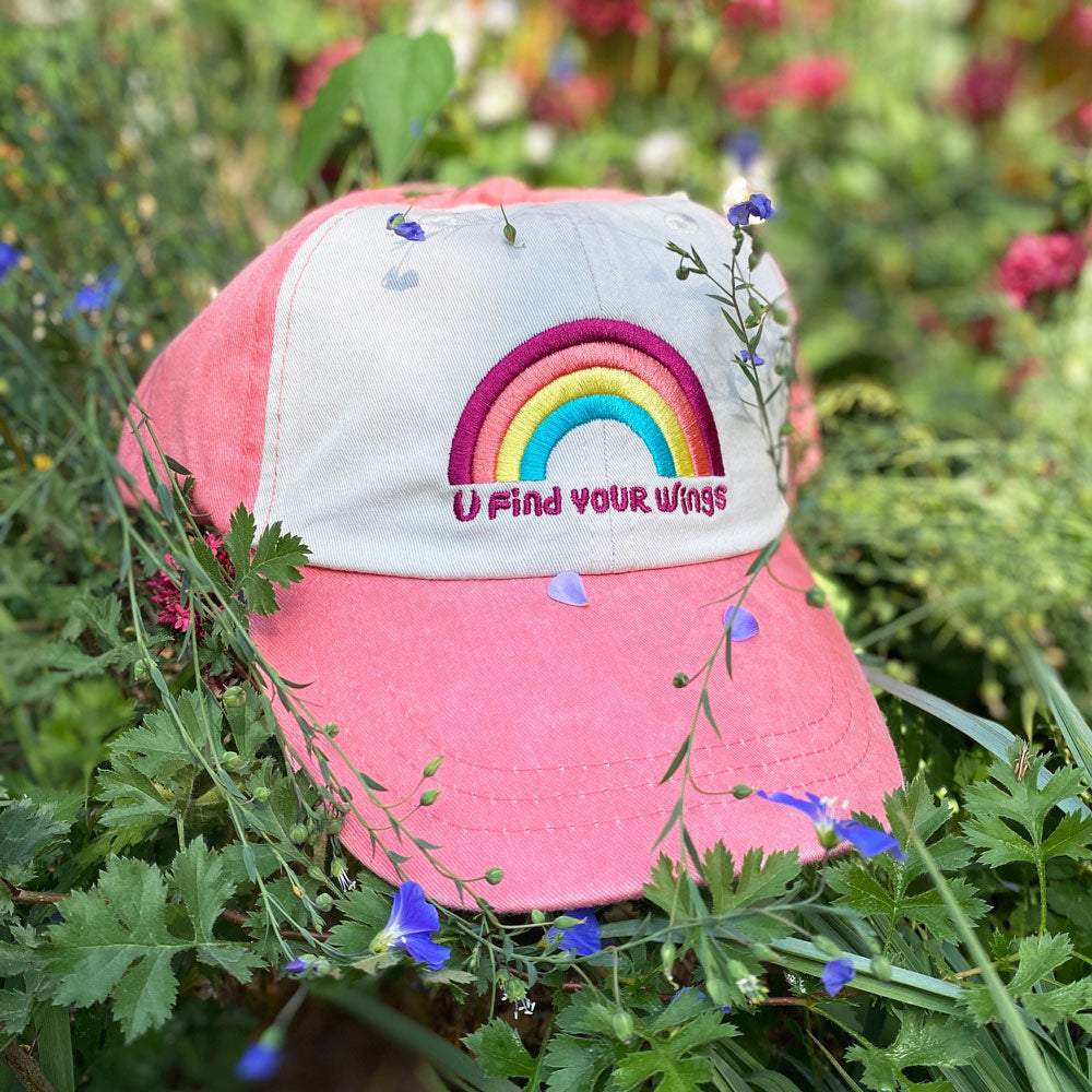Find Your Wings Rainbow Hat