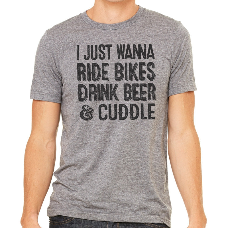 I Just Wanna Ride Bikes Tee