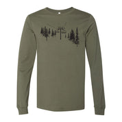 Need a Lift? Military Green Long Sleeve Tee
