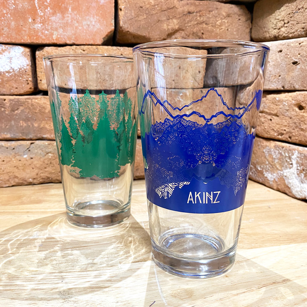 Ascend Mountains Pint Glass