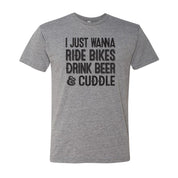 I Just Wanna Ride Bikes Tee