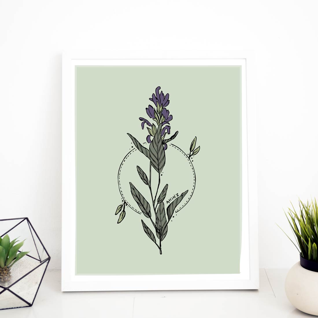 Sage Art Print - 8" x 10"