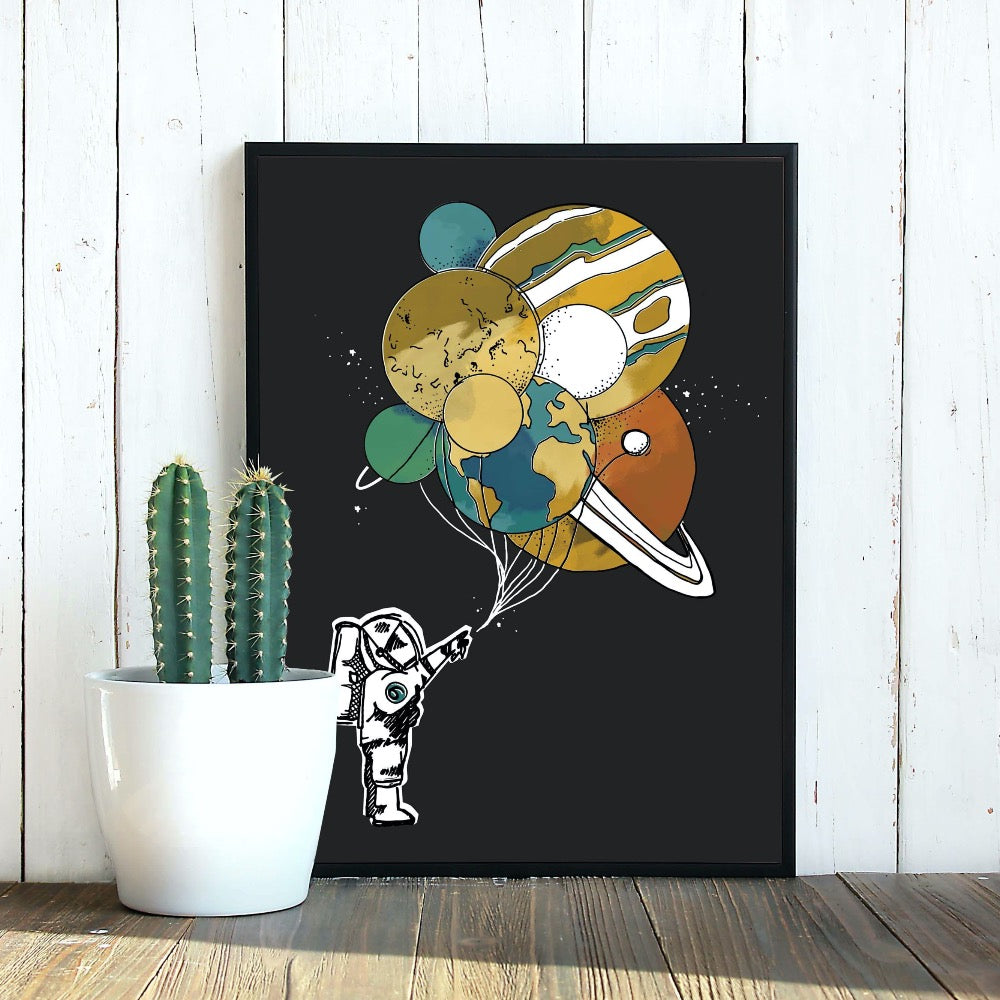 Pluto Counts Art Print - 8" x 10"