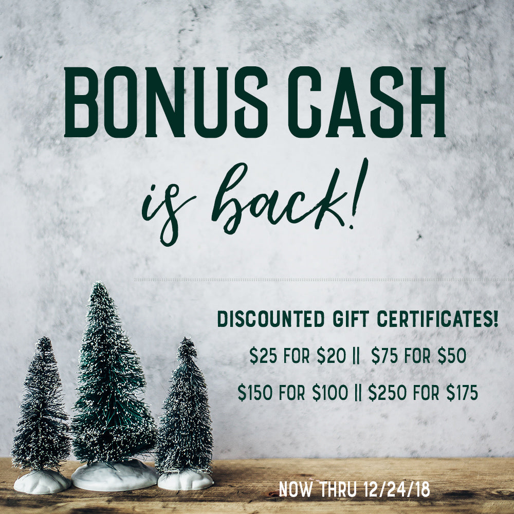 Bonus CASH is back!!