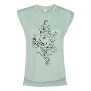 8% Salty Rolled Sleeve Top