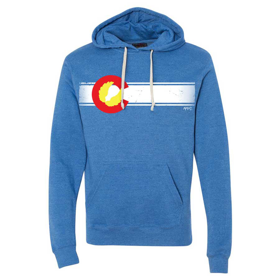 Colorado Flag Hoodie - Royal Blue