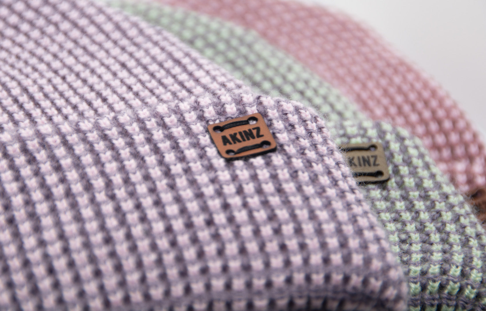 Pastel Waffle Rib Beanie