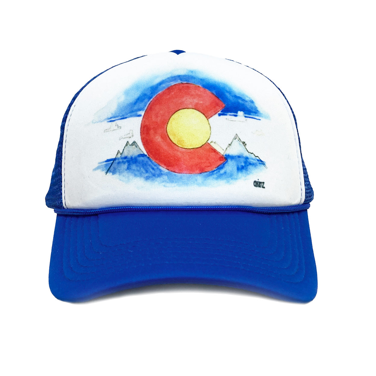 Colorado Watercolor Trucker Hat