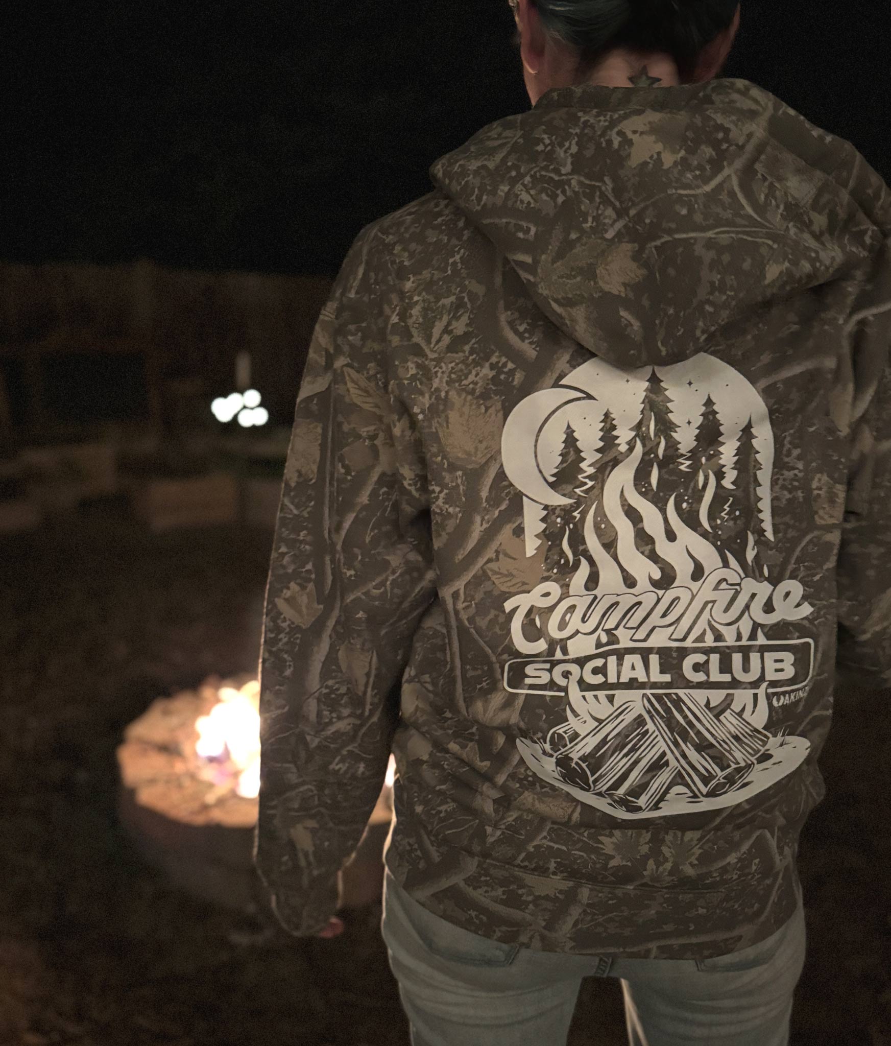 Campfire Social Club Camo Heavyweight Hoodie