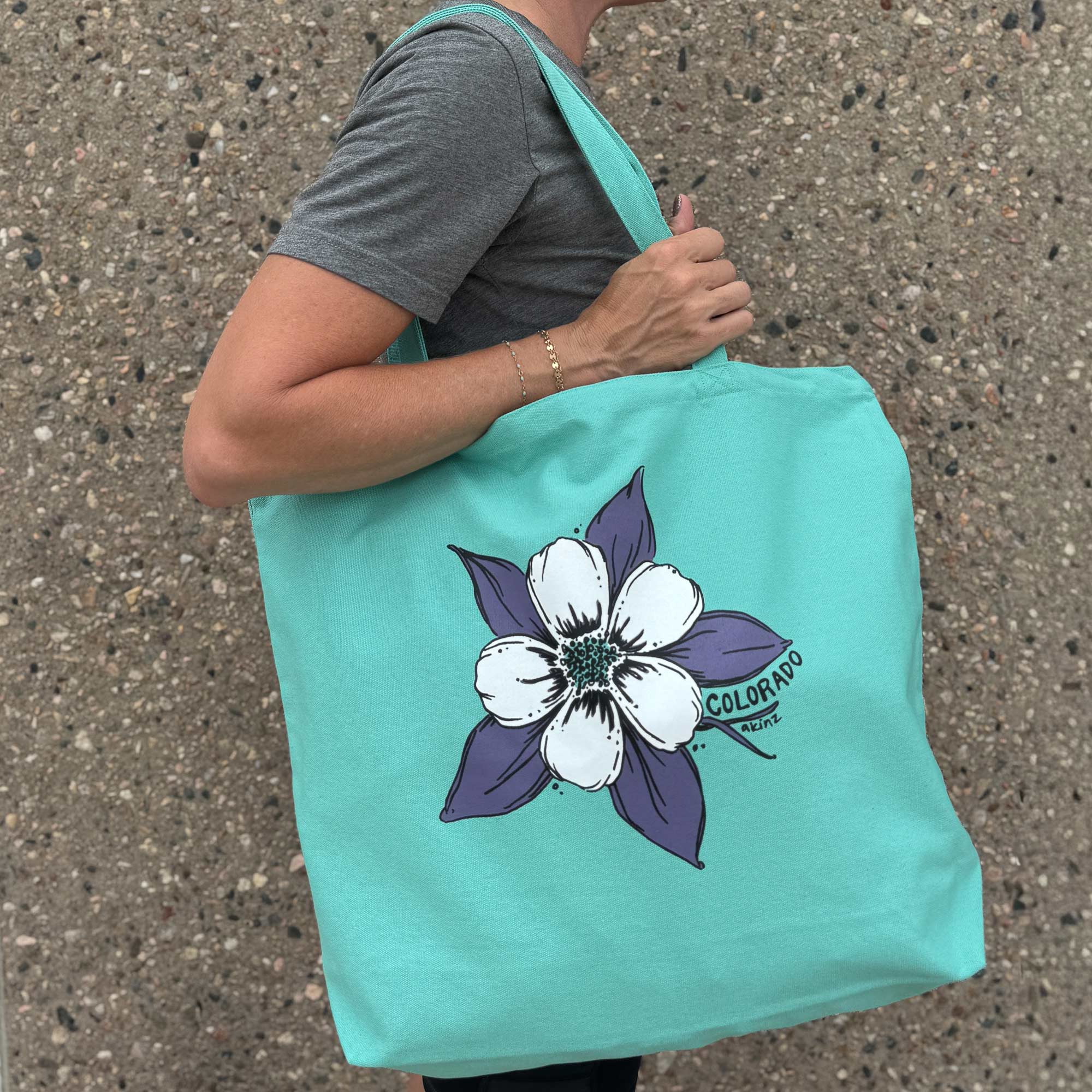 Colorado Columbine Premium Tote Bag